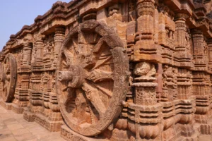 inside konark sun temple
