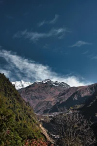 Badrinath Temple nestled in the Himalayas
