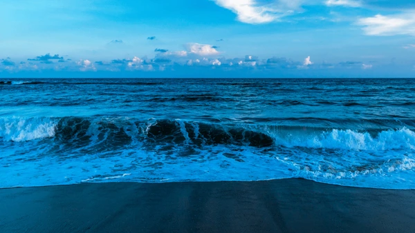 Golden beach puri sun set