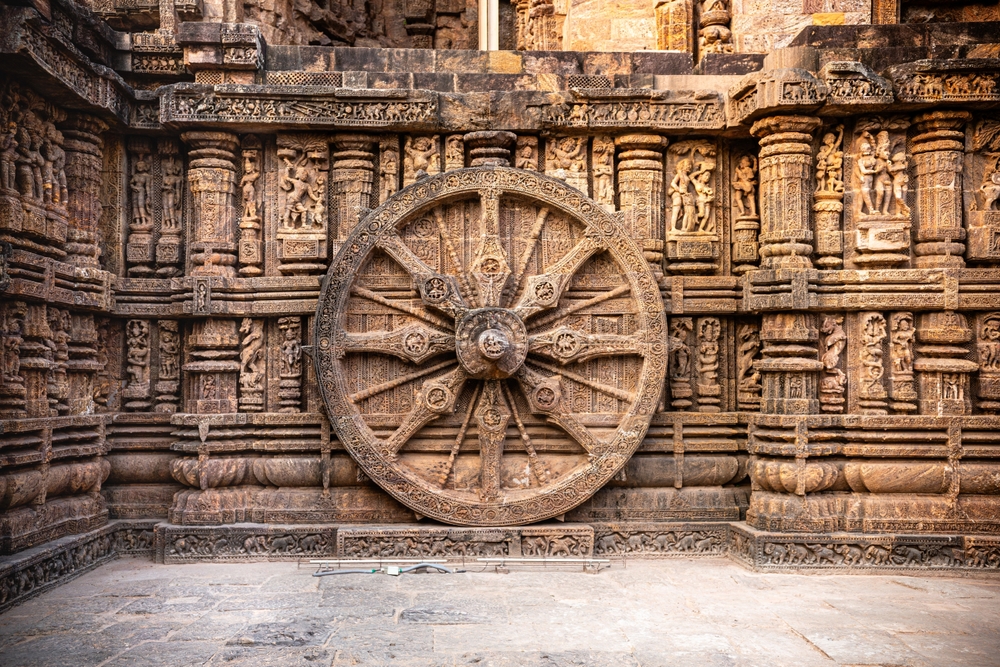 Konark temple wheel