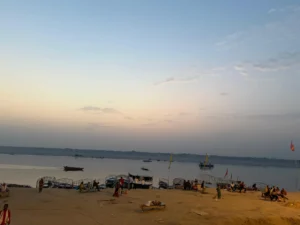 Morning Banaras Ghat view 
