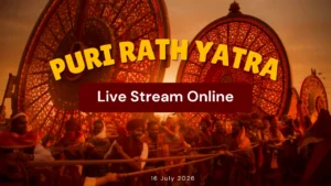 Watch Puri Rath Yatra Live Stream Online: 16 July 2026
