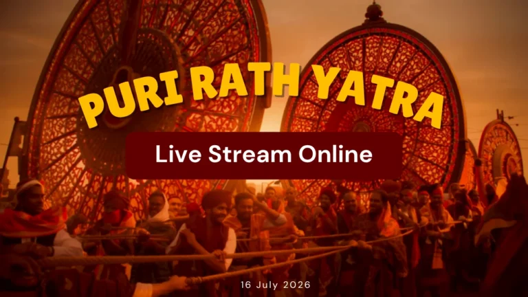 Watch Puri Rath Yatra Live Stream Online: 16 July 2026