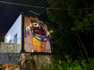 Lord Jagannath Statue inside Sabar Srikhetra temple