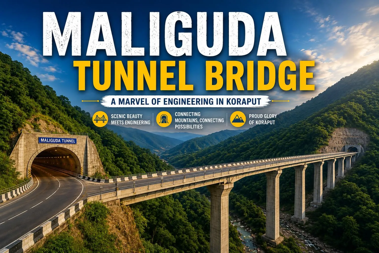 Maliguda Tunnel Bridge Koraput – India’s Engineering Marvel in the Eastern Ghats