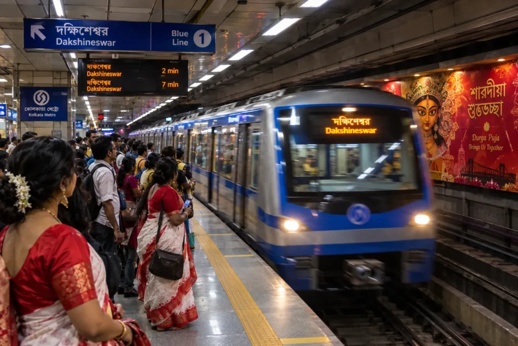 Blue lane metro Kolkata