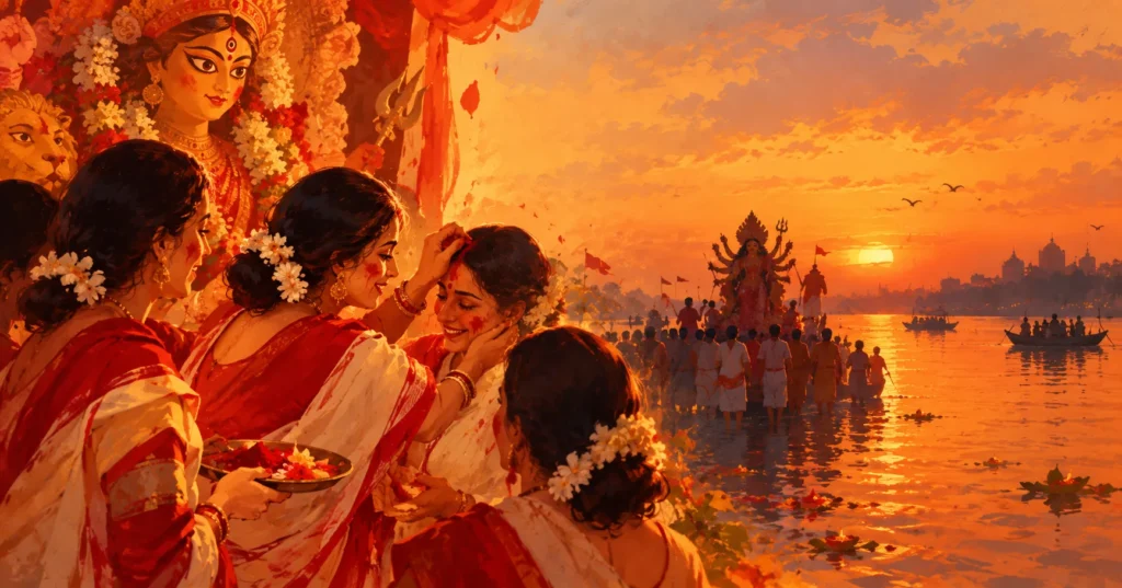 Durga puja wish in Bengali