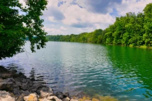 Blue lake